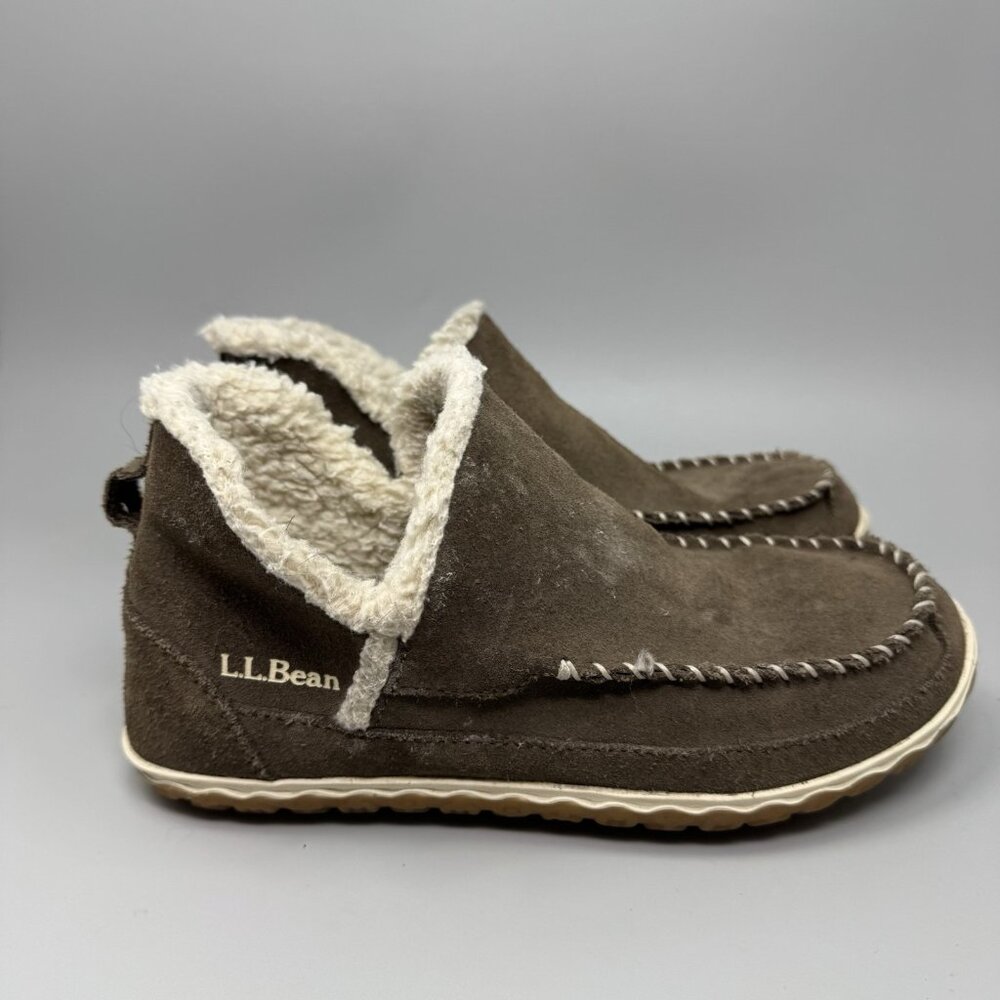 LL Bean‎ Women's Mountain Slippers Boot Mocs Dark Cement Size 7 M